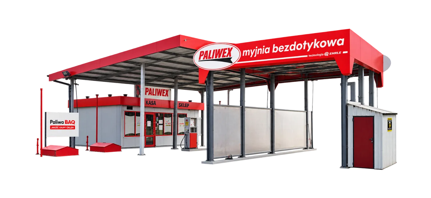 Stacja paliw Paliwex z myjnią bezdotykową